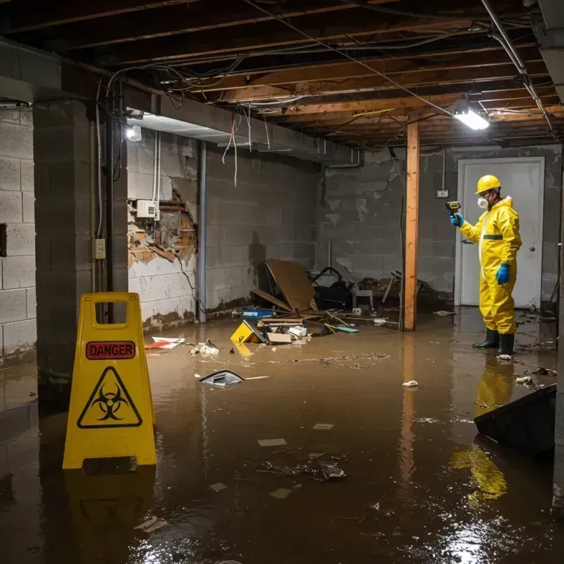 Flooded Basement Electrical Hazard in Clay County, TN Property